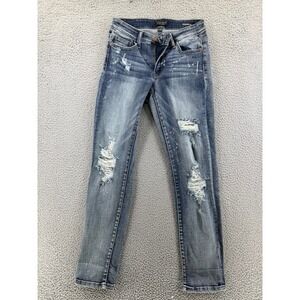Judy Blue Jeans Womens 3/26 Dark Wash Skinny High Rise Stretch Denim Boutique